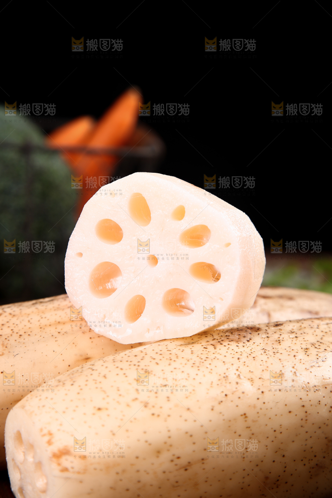 一堆洪湖粉藕