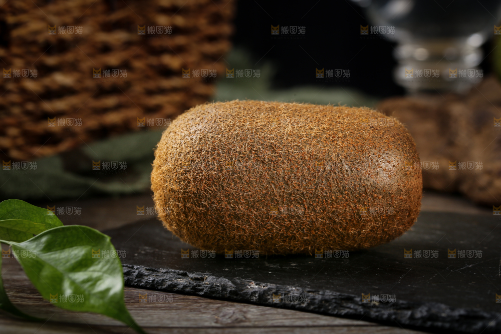 黑石板上的修文猕猴桃