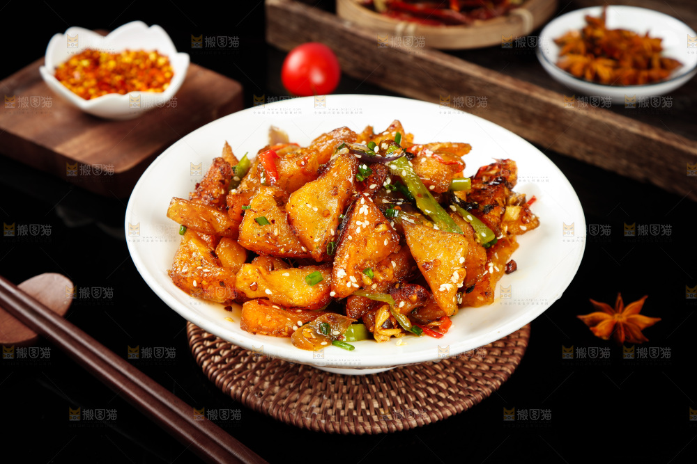 深底上一盘香辣米豆腐