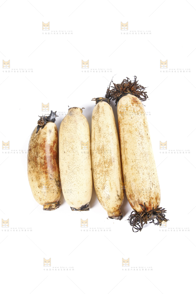 白底上放着莲藕