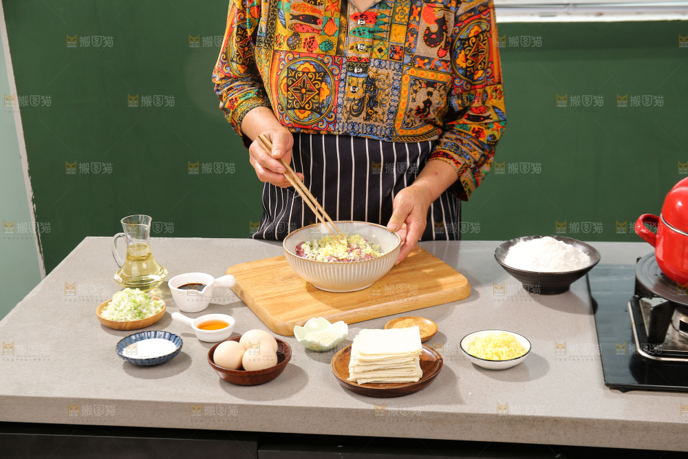 小馄饨制作过程