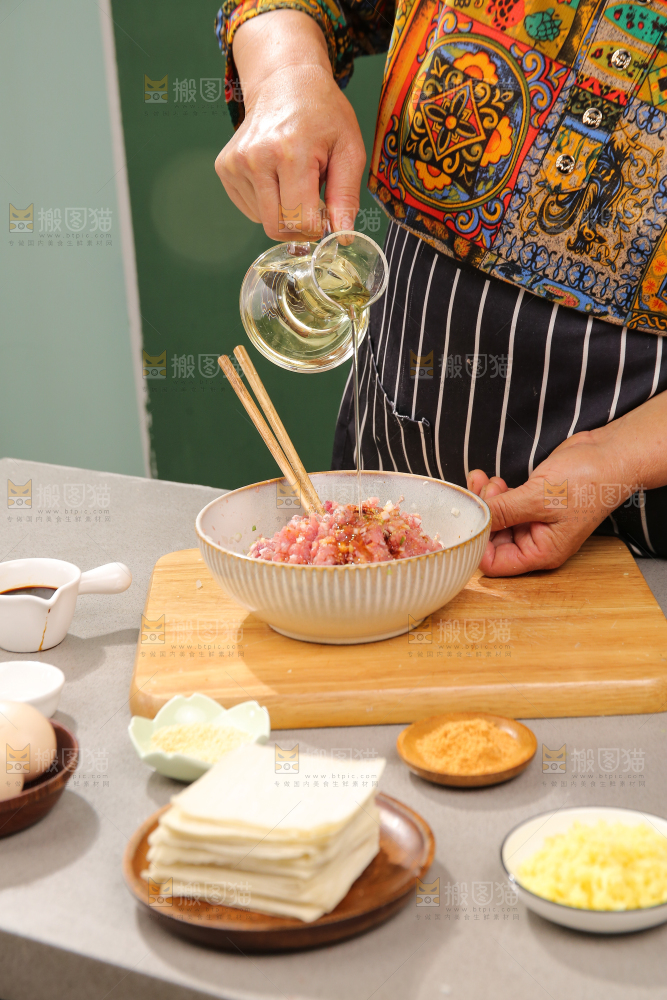 小馄饨制作过程