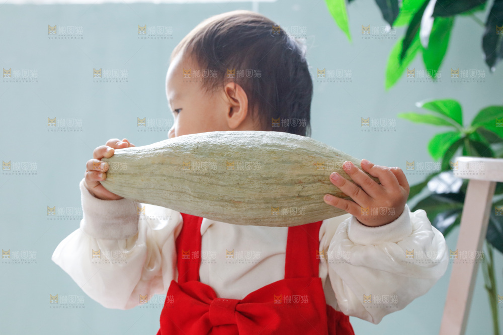 手里拿着贵族南瓜