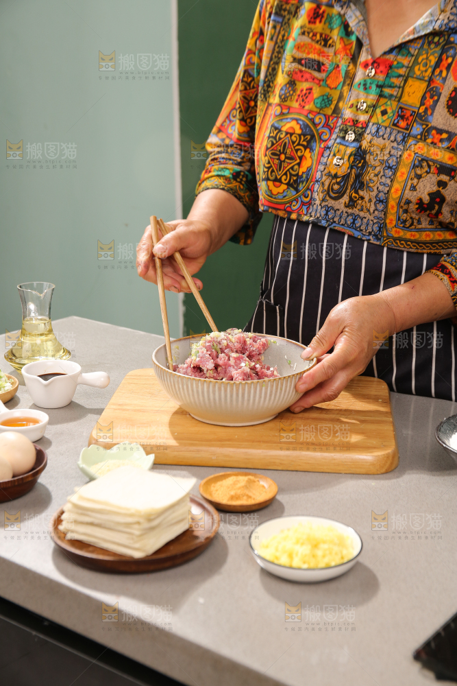 小馄饨制作过程