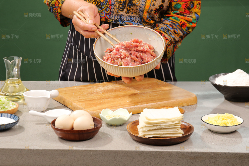 小馄饨制作过程