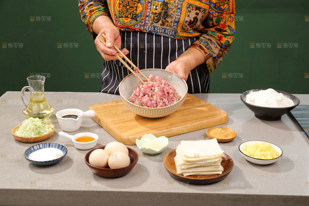 小馄饨制作过程