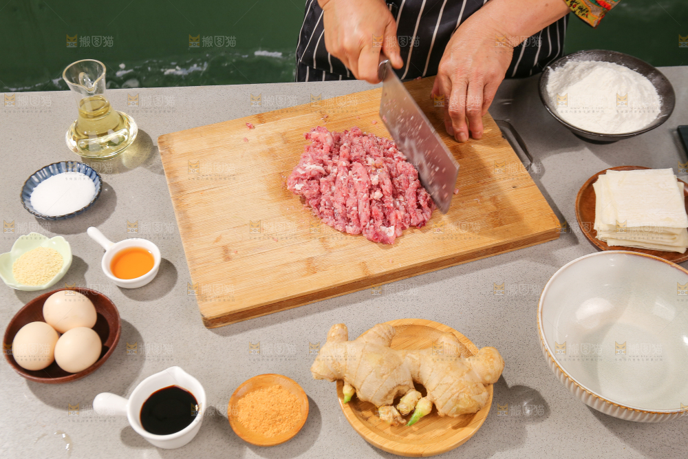 小馄饨制作过程