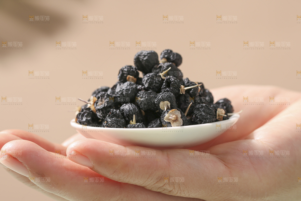 浅底上的黑枸杞