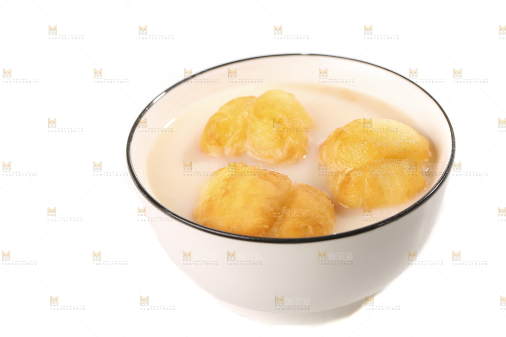 白底上的香酥油条