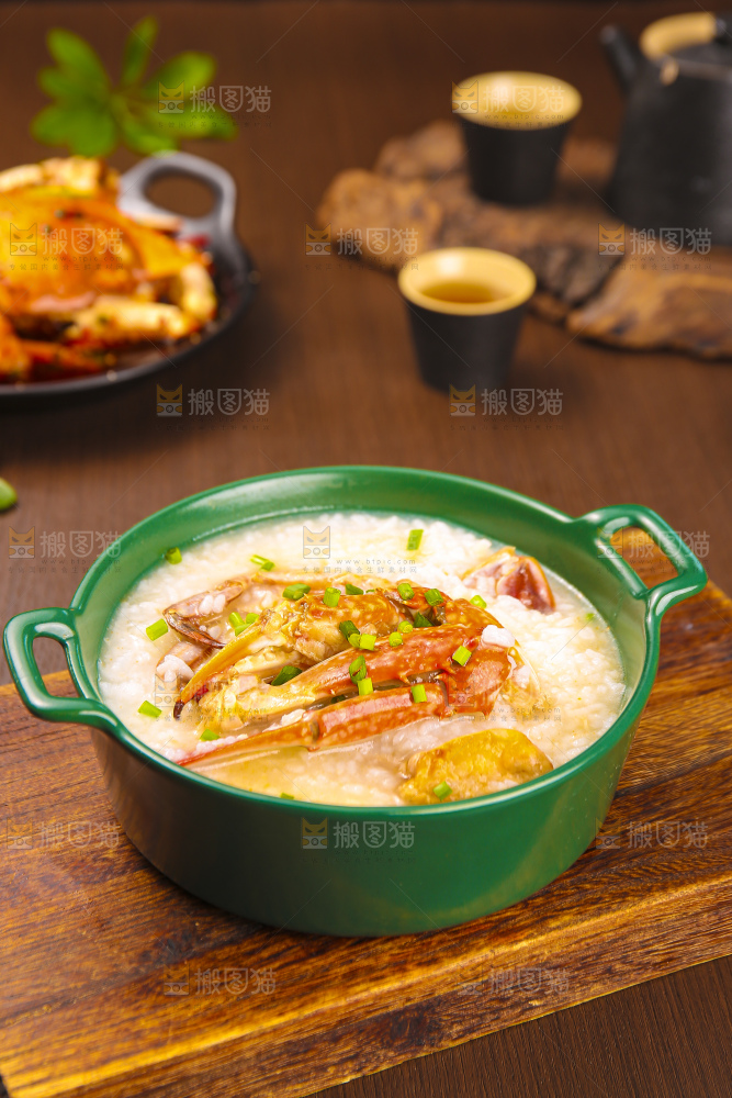 深底上的蟹粥