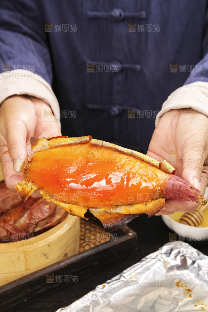 深底上放着山东烟薯