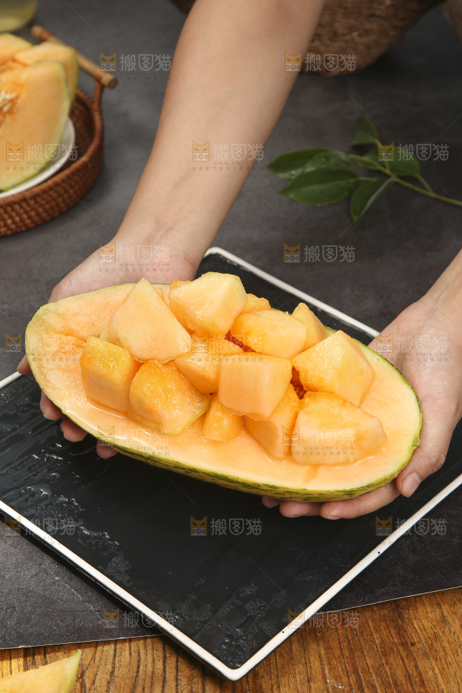 深底上的新疆伽师瓜