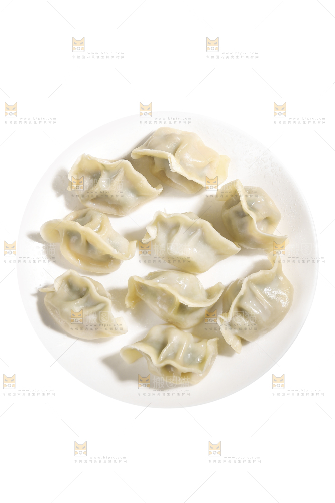 盘子里的手工水饺