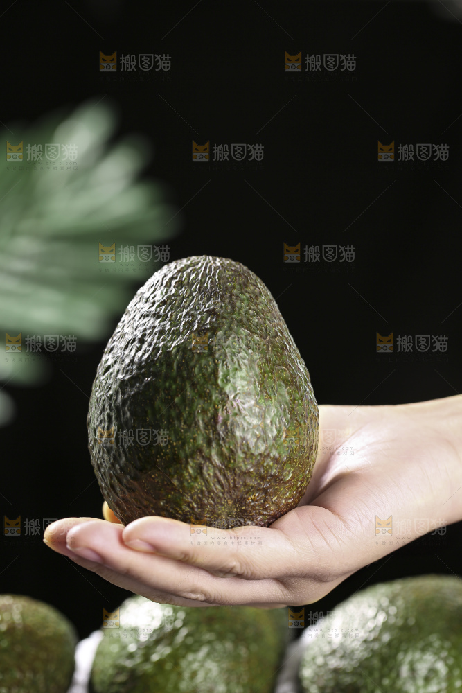 木底上的墨西哥牛油果
