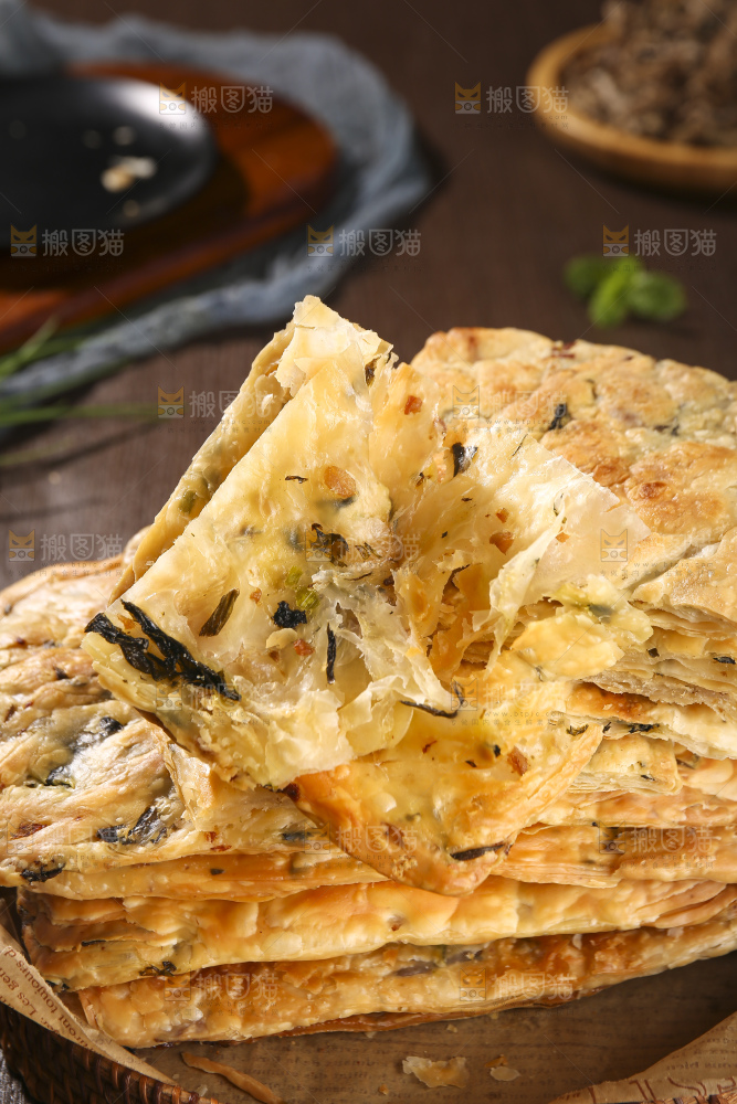深底上的锅盔