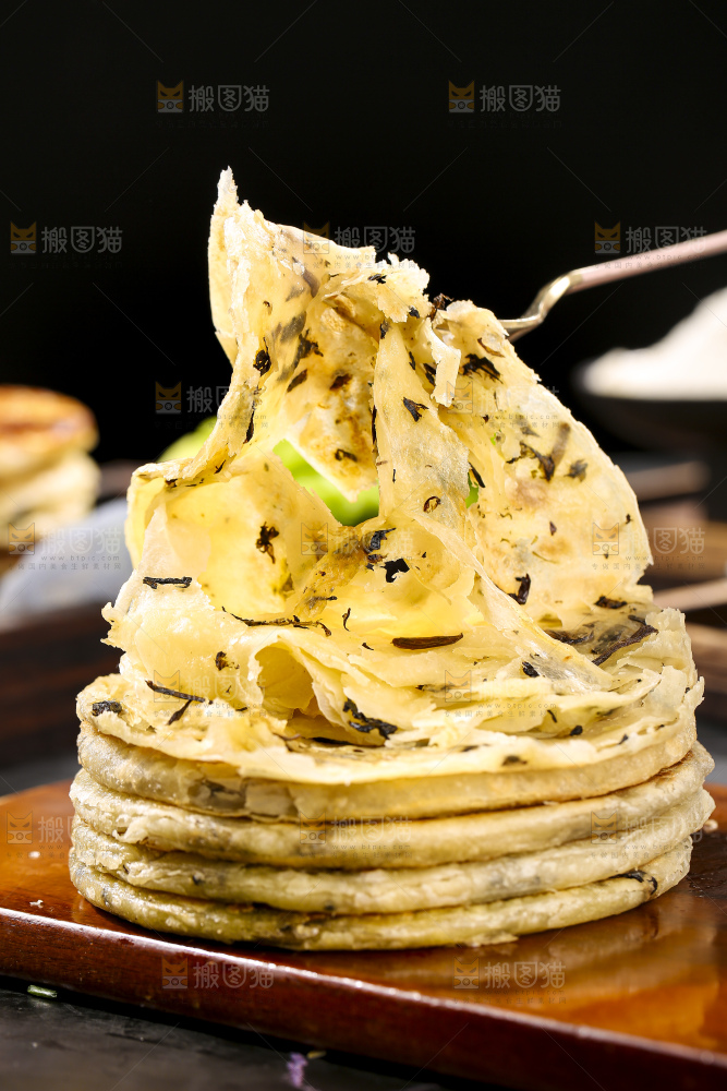 深底上的梅干菜饼
