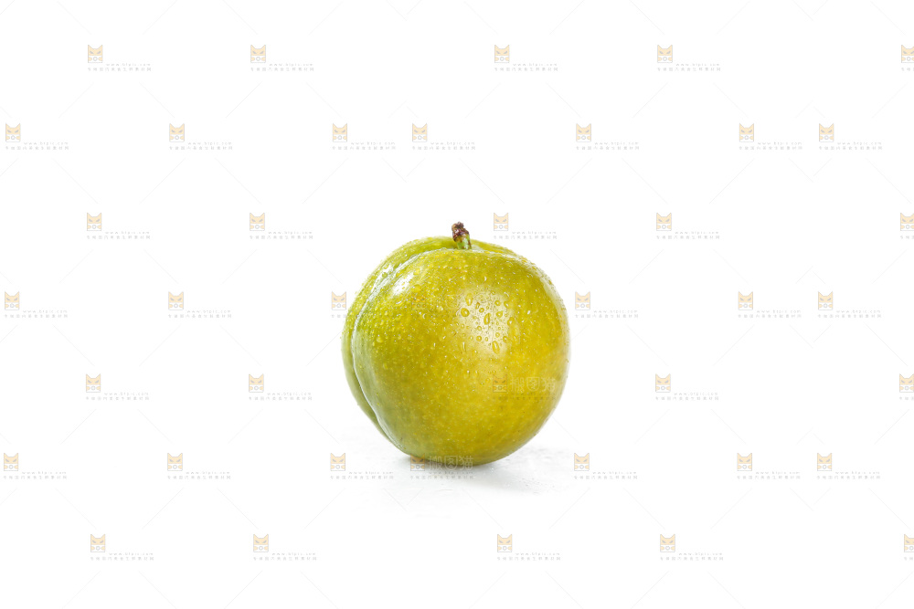 白底上的蜂糖李