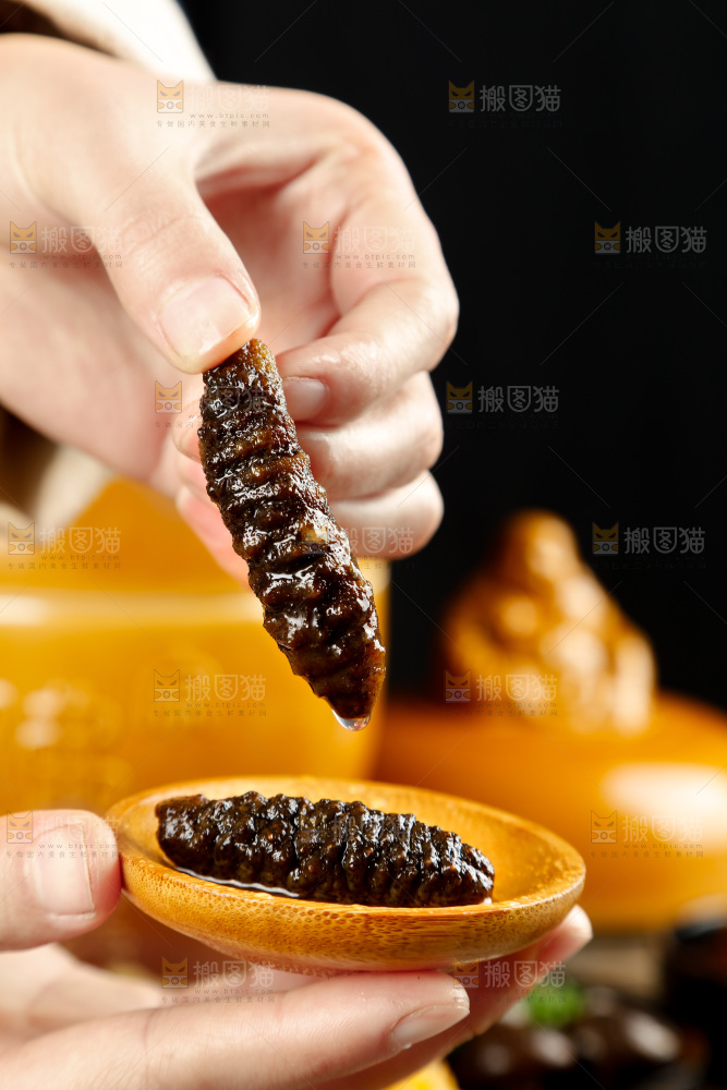 深底上的佛跳墙食材