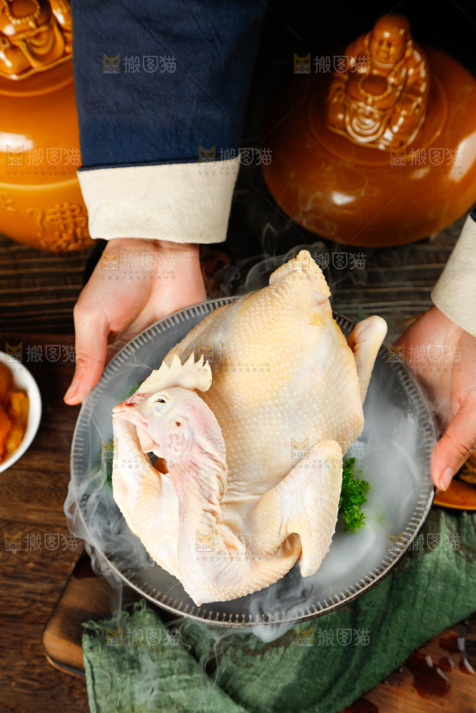 深底上的佛跳墙食材