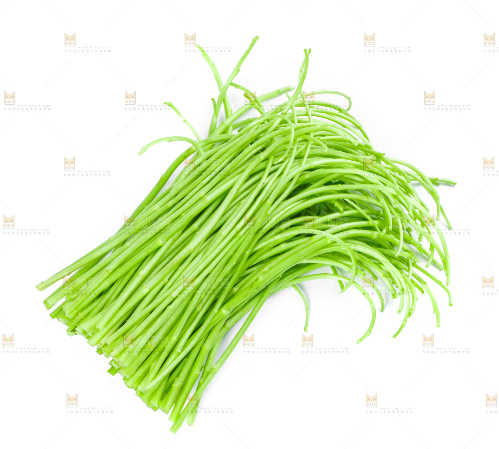 白底上放着藜蒿