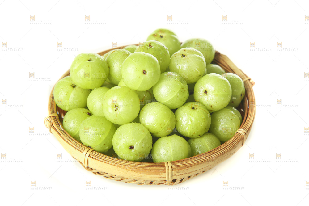 白底上的潮汕油甘果