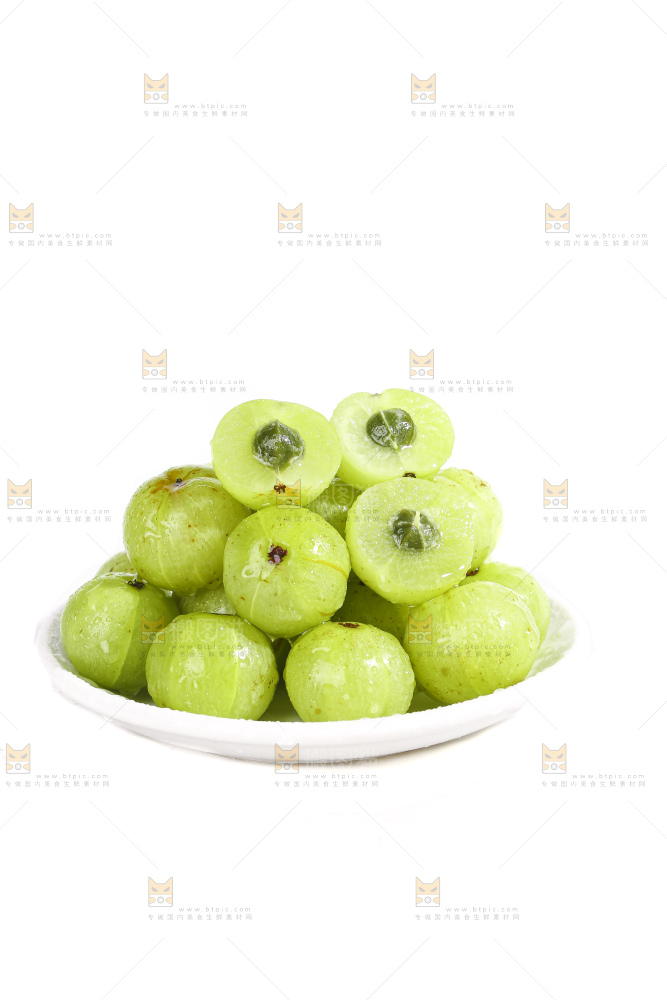 白底上的潮汕油甘果