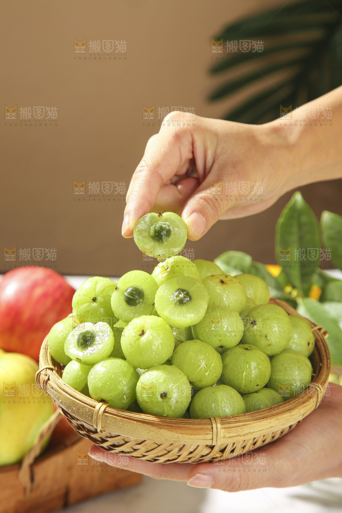 浅底上的油甘果