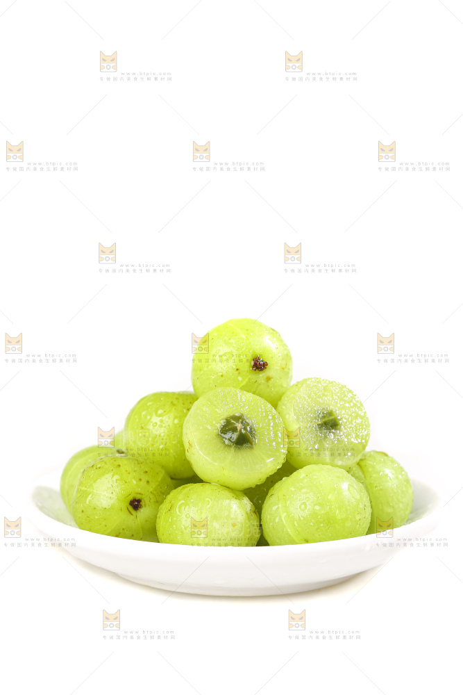 白底上的潮汕油甘果