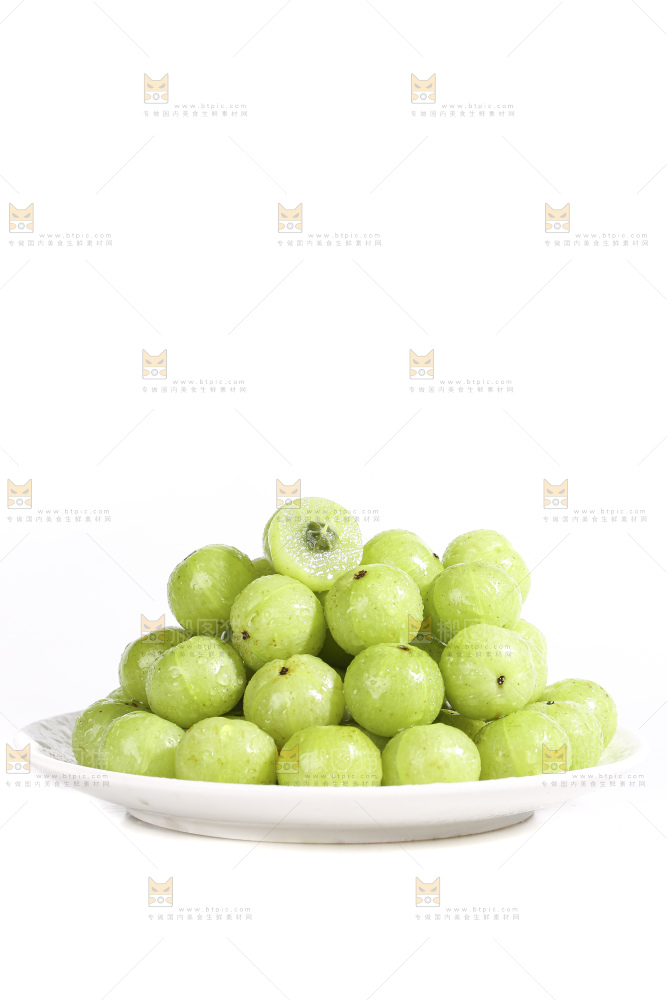 白底上的潮汕油甘果