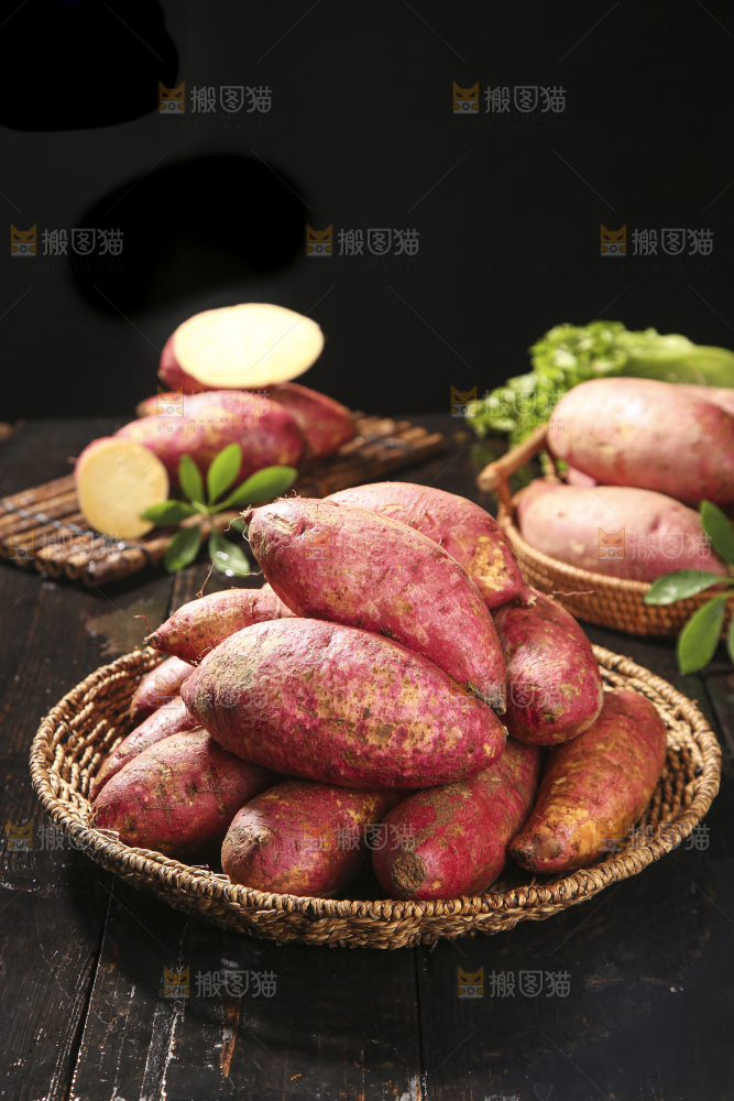 深底上的板栗红薯
