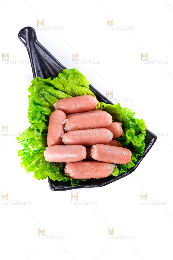 白底上的火锅丸子