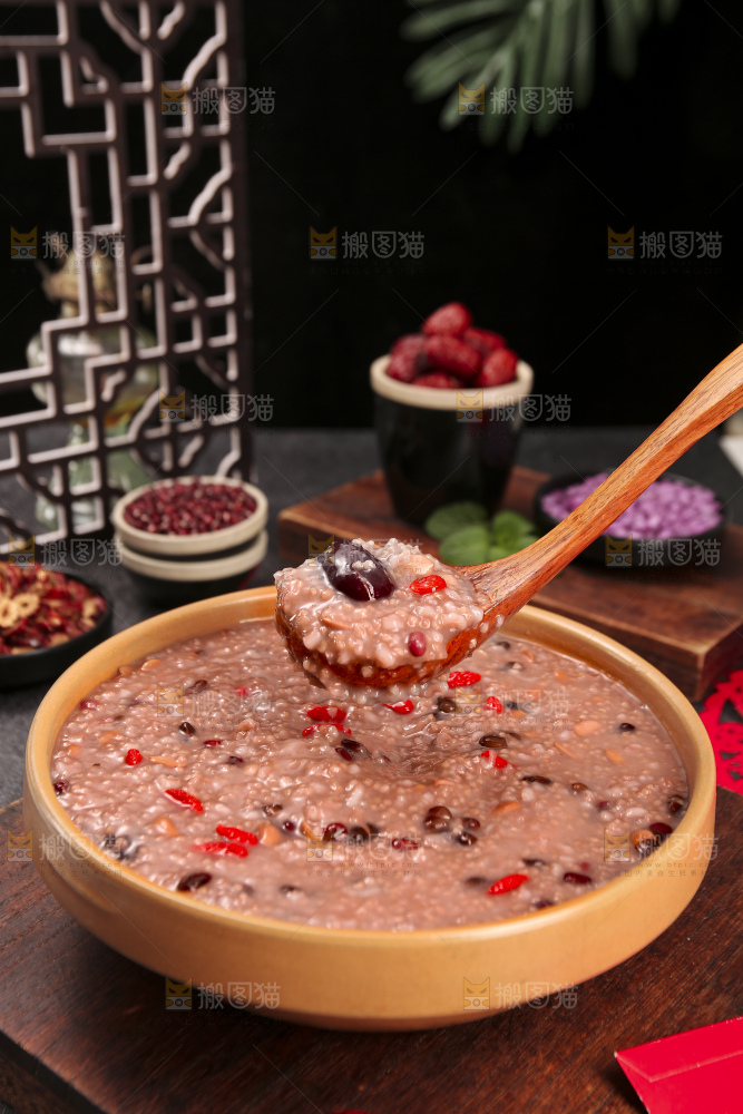 深底上的腊八粥