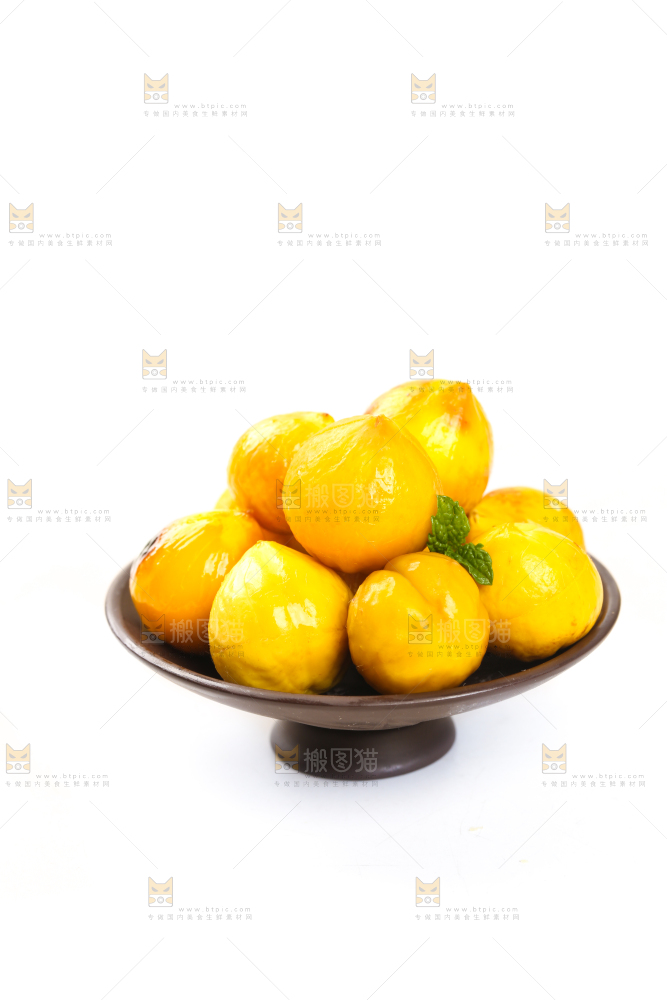 白底上的锥栗