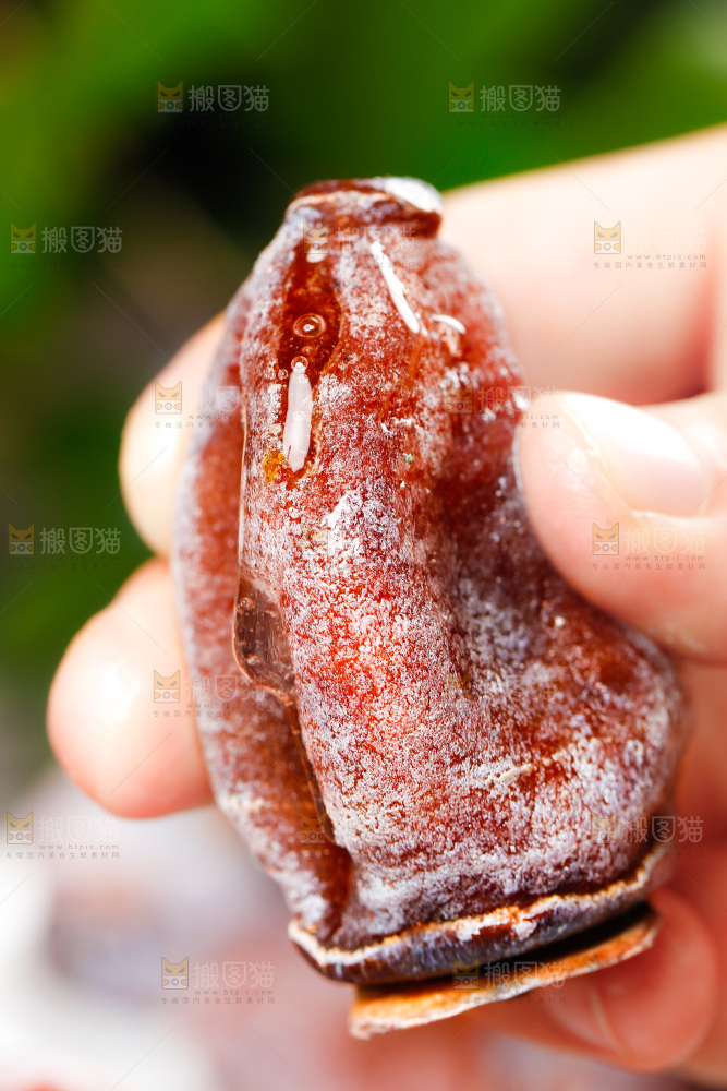 浅底上的吊柿饼