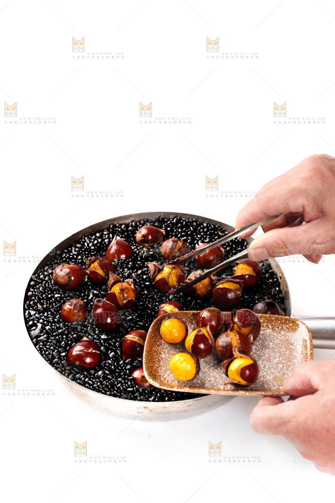 深底上的油锥栗
