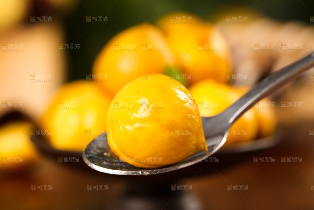深底上的油锥栗