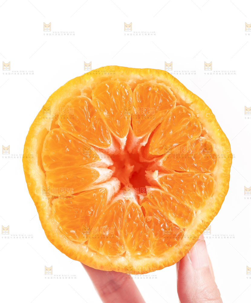白底上的丑橘