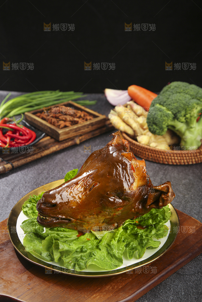 深底上的羊头肉