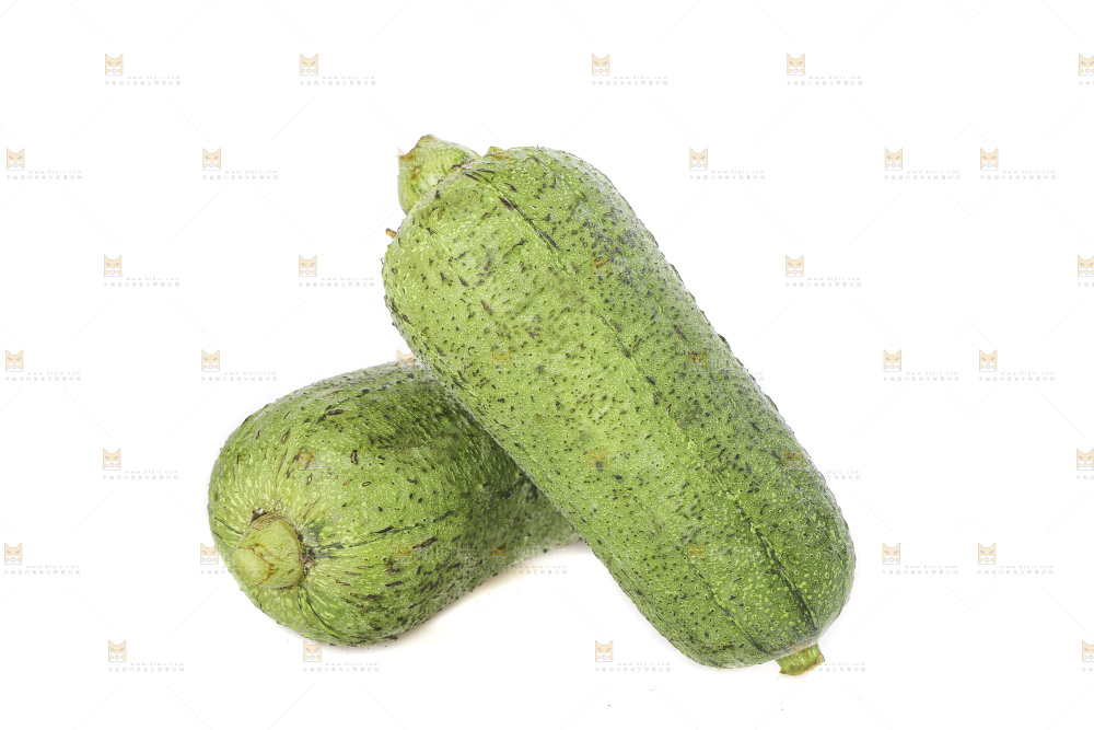 白底上的肉丝瓜