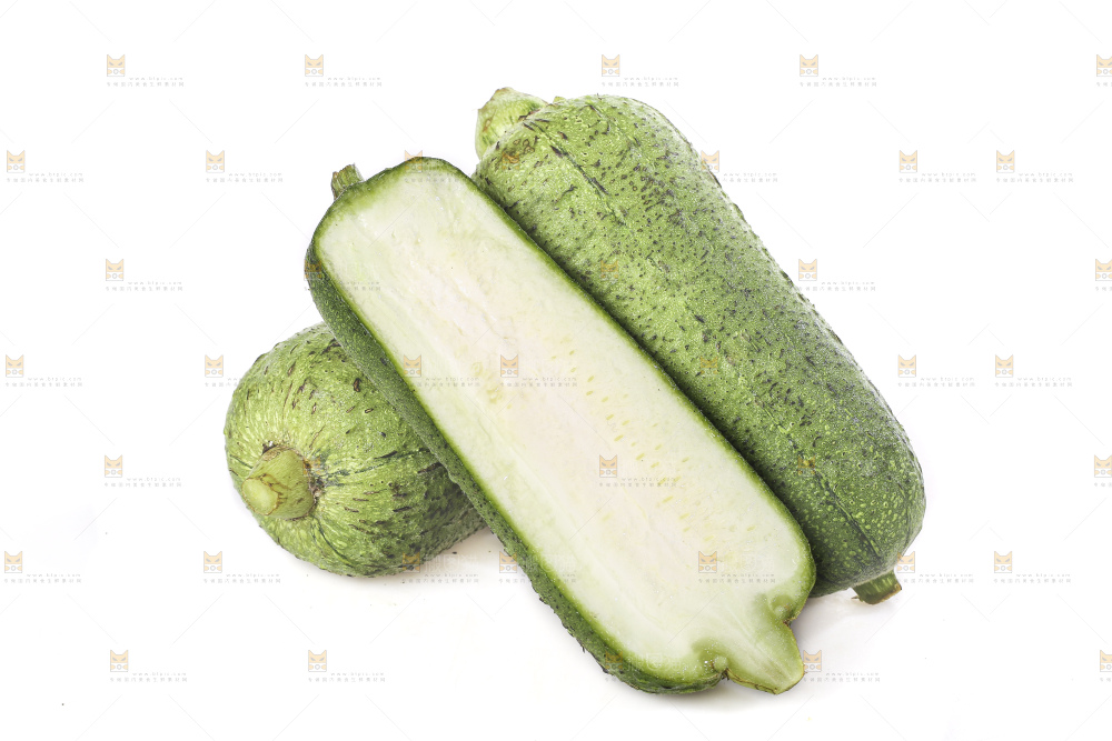 白底上的肉丝瓜