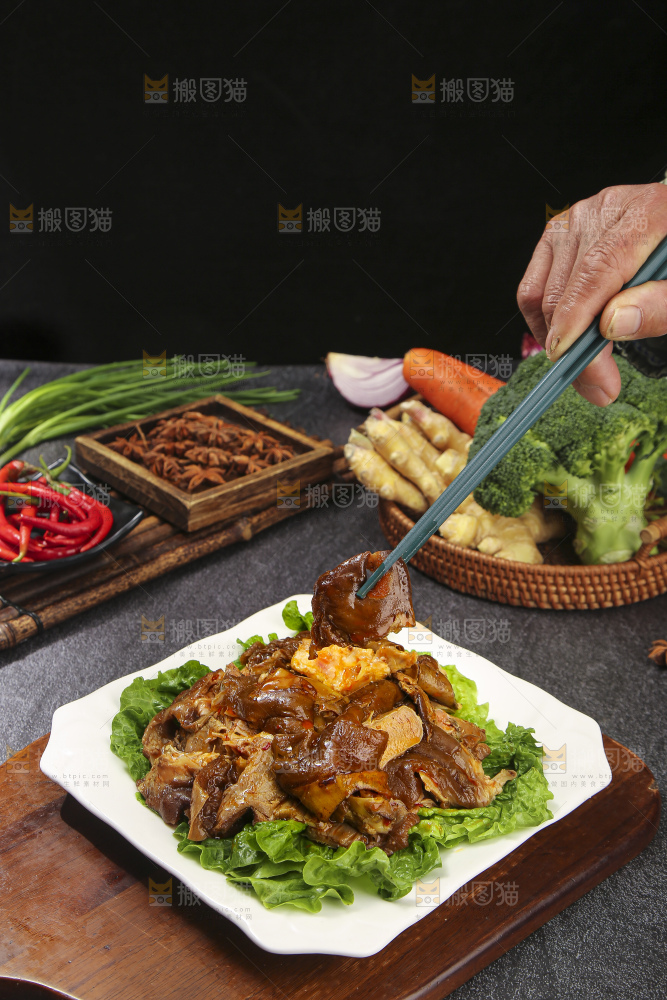 深底上的羊头肉