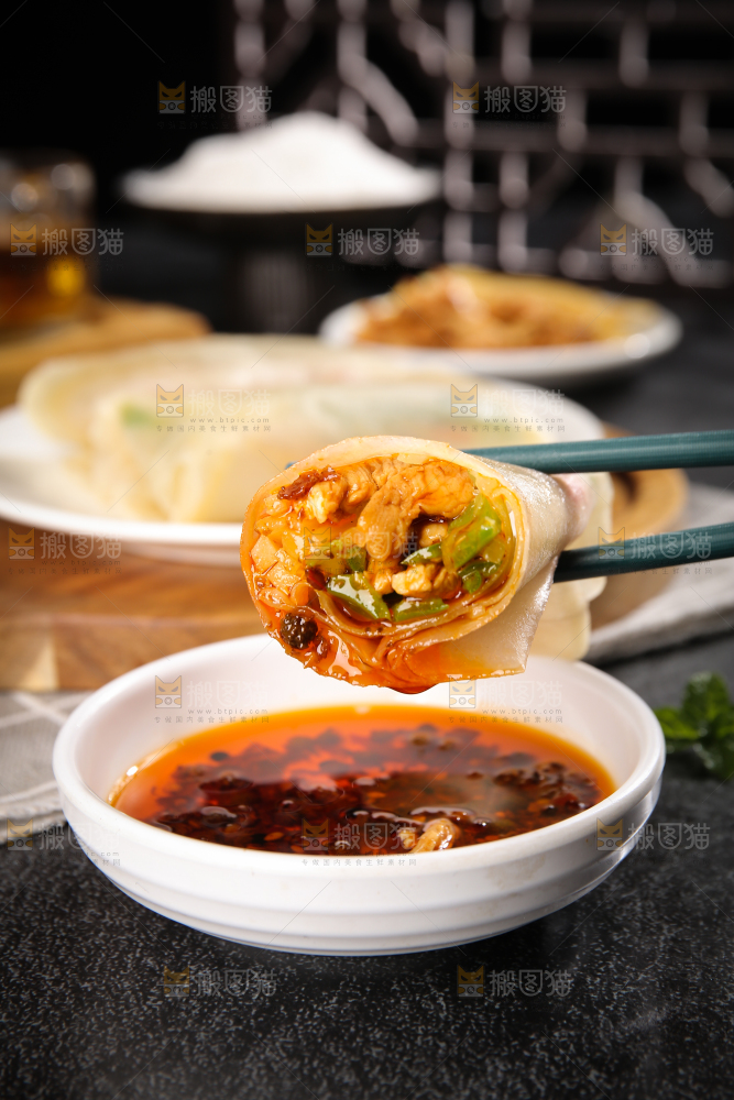 深底上的筋饼卷