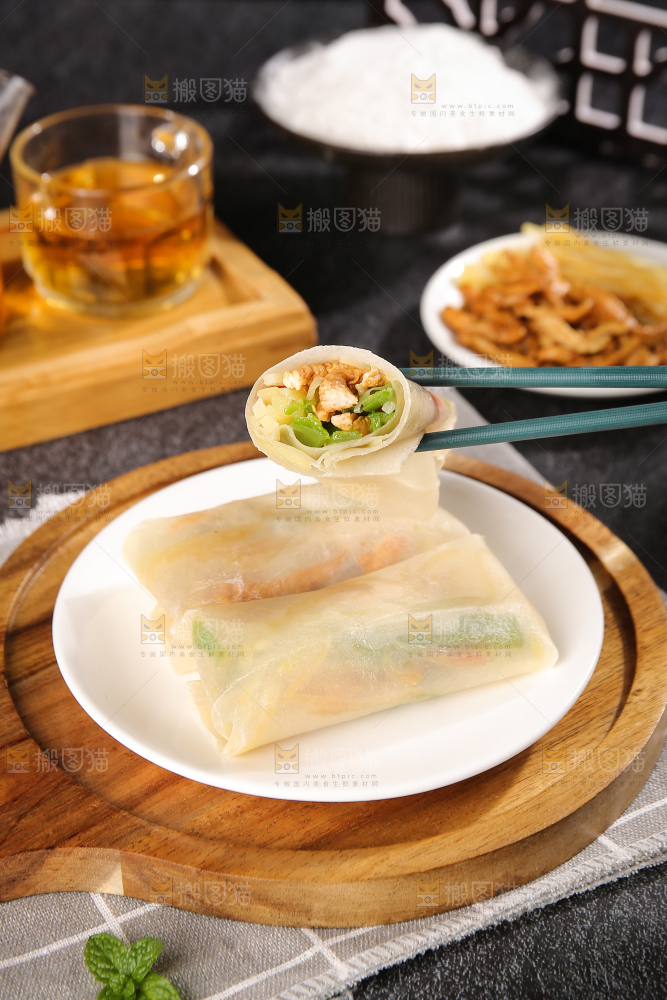 深底上的筋饼卷