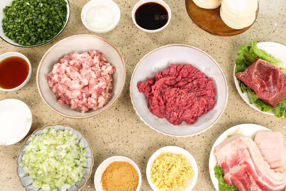 手工牛肉饺子制作
