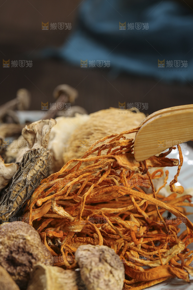 木底上的菌菇汤