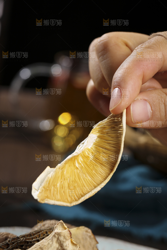 木底上的菌菇汤
