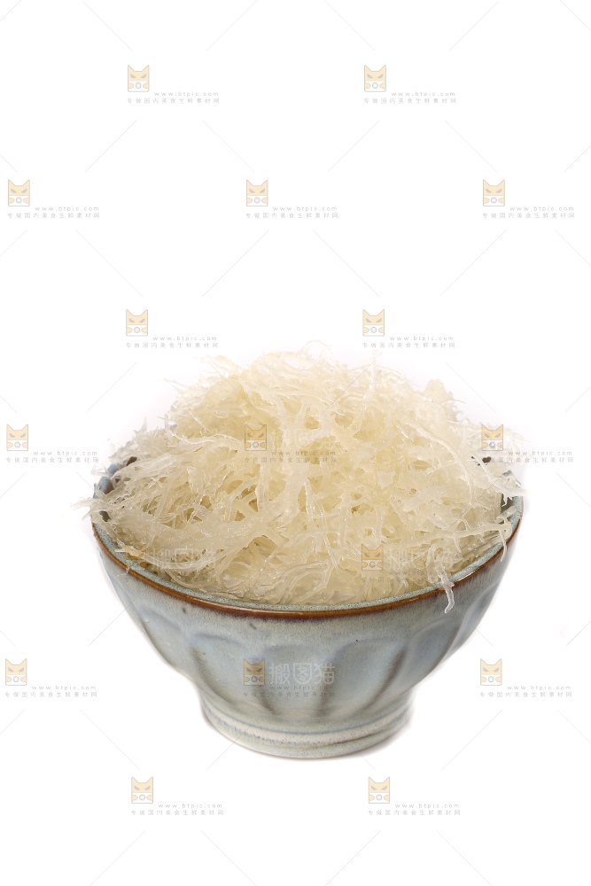 白底上的龙须菜