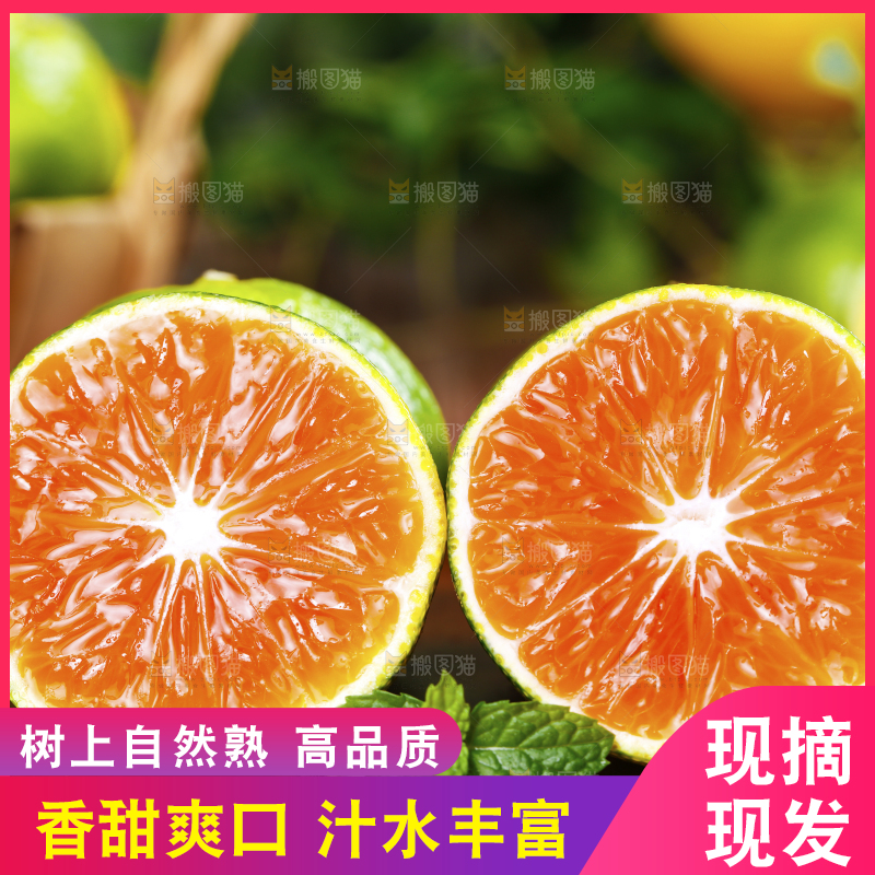 木板上放着一堆宜昌蜜桔