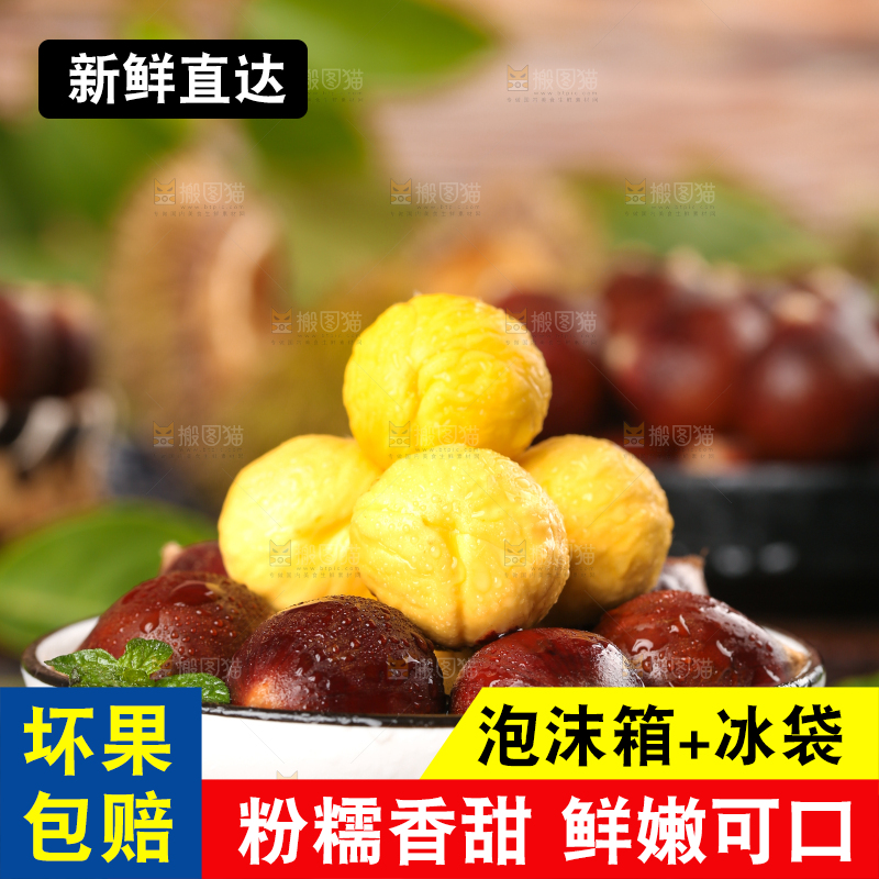 黑底上一盘高山锥栗