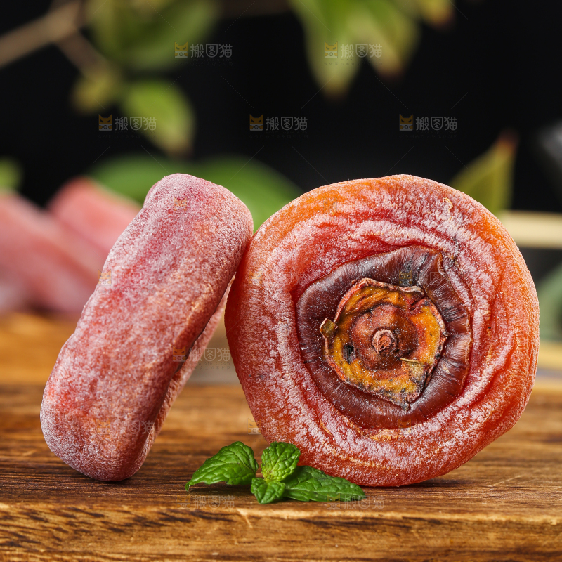 木底上的陕西柿饼
